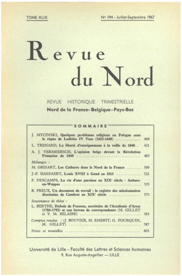Les problèmes aux confins du règne